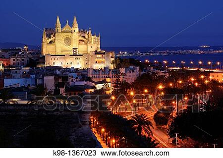 Cathedral of Mallorca, XIII - XX century, Baluard de Sant Pere, Palma, Mallorca, Balearic Islands, Spain View Large Photo Image Stock Image - Cathedral of Mallorca, XIII - XX century, Baluard de Sant Pere, Palma, Mallorca, Balearic Islands, Spain. Fotosearch