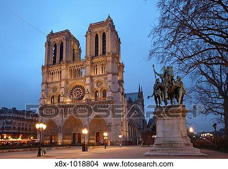 Picture - Cathedral of Notre Dame, Paris, France. Fotosearch