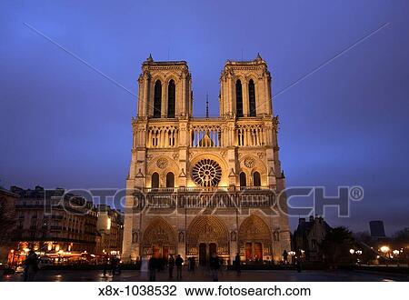 Stock Image - Cathedral of Notre Dame, Paris, France. Fotosearch