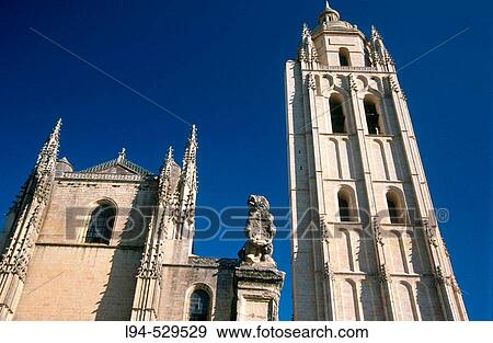 Stock Photo - Cathedral of Nuestra Seora de la Asunci? n (16th-17th century), Segovia. Castilla-Le? n, Spain. Fotosearch