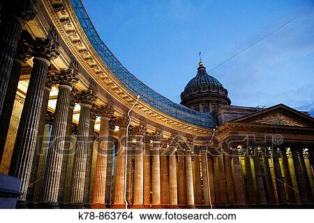 Cathedral of Our Lady of Kazan, St Petersburg, Russia View Large Photo Image Picture - Cathedral of Our Lady of Kazan, St Petersburg, Russia. Fotosearch
