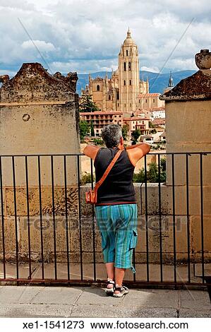 Cathedral of Our Lady of the Assumption and Saint Frutos, s. XVI, views from the Alcazar, Segovia, Spain. View Large Photo Image Stock Image - Cathedral of Our Lady of the Assumption and Saint Frutos, s. XVI, views from the Alcazar, Segovia, Spain.. Fotosearch