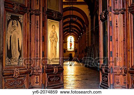 Cathedral of Our Lady of the Assumption in the historic district Oaxaca, Mexico. View Large Photo Image Stock Photo - Cathedral of Our Lady of the Assumption in the historic district Oaxaca, Mexico.. Fotosearch