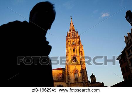 Cathedral of Oviedo View Large Photo Image Stock Photography - Cathedral of Oviedo. Fotosearch
