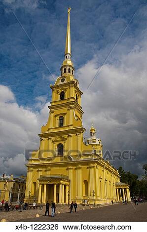 Cathedral of Peter and Paul inside Peter and Paul fortress central St Petersburg Russia Europe View Large Photo Image Stock Photograph - Cathedral of Peter and Paul inside Peter and Paul fortress central St Petersburg Russia Europe. Fotosearch