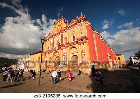 Cathedral of San Cristobal, San Cristobal de las Casas, Chiapas State, Mexico, North America. View Large Photo Image Stock Photography - Cathedral of San Cristobal, San Cristobal de las Casas, Chiapas State, Mexico, North America.. Fotosearch