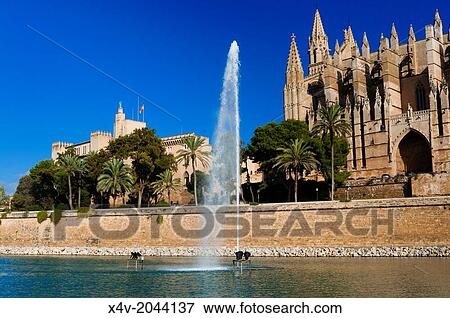 Cathedral of Santa Maria of Palma, more commonly referred to as La Seu, Palma de Mallorca, Majorca, Balearic Islands, Spain. View Large Photo Image Stock Photo - Cathedral of Santa Maria of Palma, more commonly referred to as La Seu, Palma de Mallorca, Majorca, Balearic Islands, Spain.. Fotosearch