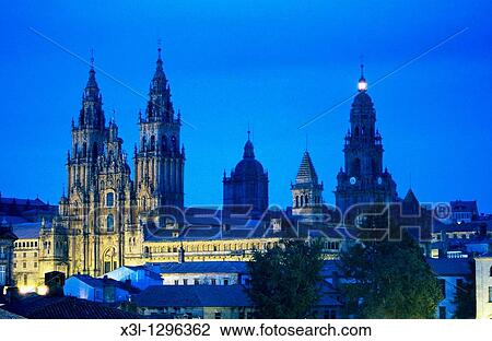 Cathedral of Santiago de Compostela, La Corua province, Galicia, Spain. View Large Photo Image Stock Image - Cathedral of Santiago de Compostela, La Corua province, Galicia, Spain.. Fotosearch