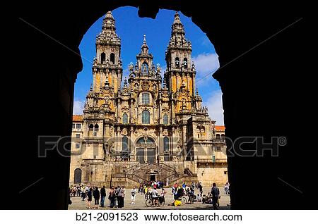 Cathedral of Santiago de Compostela, Way of St James, La Corua province, Galicia, Spain View Large Photo Image Stock Image - Cathedral of Santiago de Compostela, Way of St James, La Corua province, Galicia, Spain. Fotosearch