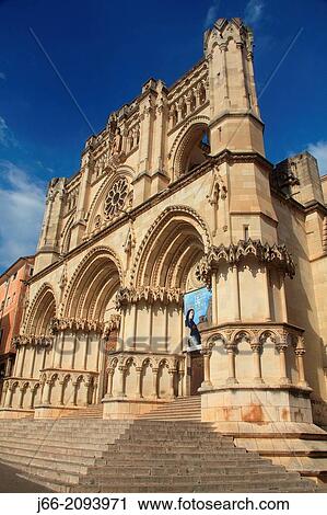 cathedral of St Mary and St Julian, gothic, XVIII century. Cuenca. View Large Photo Image Stock Image - cathedral of St Mary and St Julian, gothic, XVIII century. Cuenca.. Fotosearch