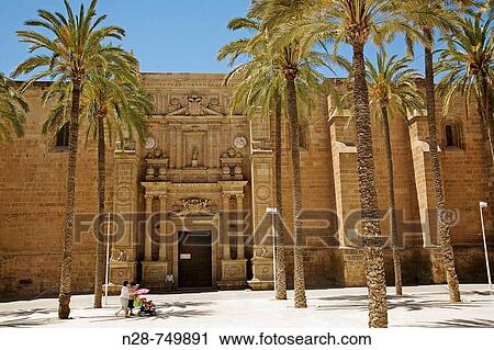 Cathedral of the Encarnacion, Almeria. Andalucia, Spain View Large Photo Image Stock Image - Cathedral of the Encarnacion, Almeria. Andalucia, Spain. Fotosearch