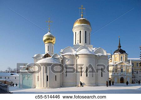 Cathedral of the Holy Trinity, 1422. Holy Trinity-St. Sergius Lavra (monastery), Sergiyev Posad. Golden Ring, Russia View Large Photo Image Stock Photograph - Cathedral of the Holy Trinity, 1422. Holy Trinity-St. Sergius Lavra (monastery), Sergiyev Posad. Golden Ring, Russia. Fotosearch