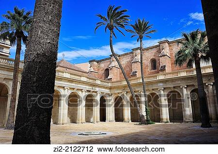 Cathedral of the Incarnation, neoclassical cloister, XVIII century. Almeria, Spain View Large Photo Image Stock Image - Cathedral of the Incarnation, neoclassical cloister, XVIII century. Almeria, Spain. Fotosearch