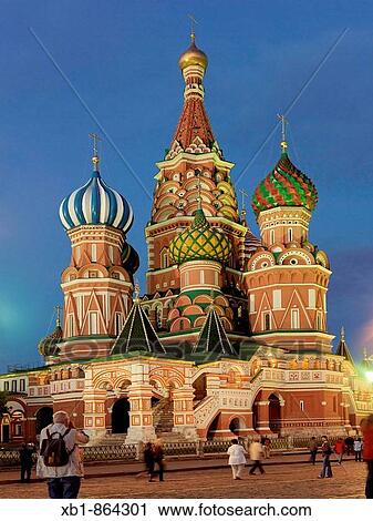 Cathedral of the Intercession, or Cathedral of St. Basil the Blessed, Red Square, Moscow, Russia View Large Photo Image Stock Image - Cathedral of the Intercession, or Cathedral of St. Basil the Blessed, Red Square, Moscow, Russia. Fotosearch