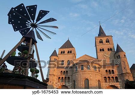 Cathedral of Trier and Christmas pyramid, Trier, Germany View Large Photo Image Stock Image - Cathedral of Trier and Christmas pyramid, Trier, Germany. Fotosearch