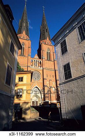 Stock Photo - Cathedral of Uppsala Sweden. Fotosearch