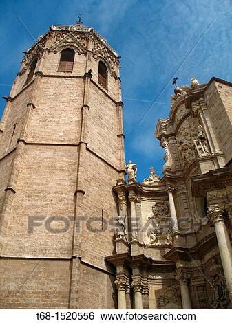 Cathedral of Valencia, Comunidad Valenciana, Spain View Large Photo Image Stock Photograph - Cathedral of Valencia, Comunidad Valenciana, Spain. Fotosearch