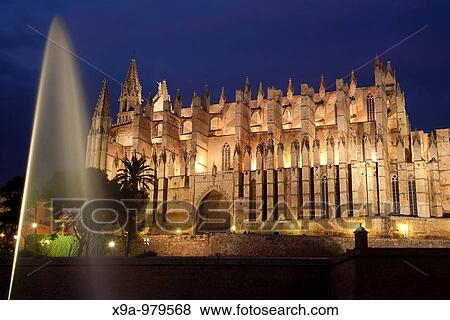 Cathedral, Palma de Mallorca, Spain View Large Photo Image Stock Photo - Cathedral, Palma de Mallorca, Spain. Fotosearch