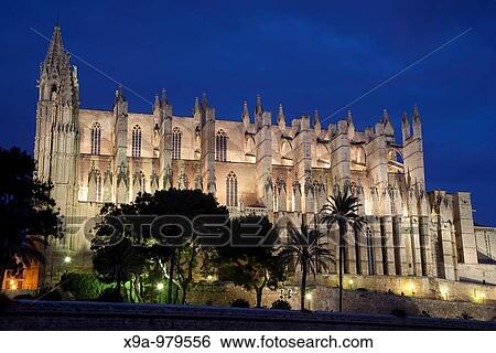 Cathedral, Palma de Mallorca, Spain View Large Photo Image Stock Photograph - Cathedral, Palma de Mallorca, Spain. Fotosearch