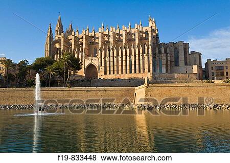 Cathedral, Palma, Mallorca, Spain View Large Photo Image Stock Photo - Cathedral, Palma, Mallorca, Spain. Fotosearch