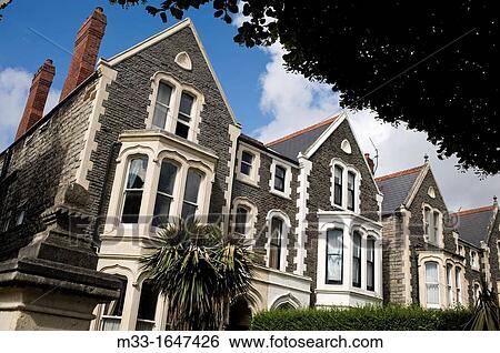 Cathedral Road, Cardiff, Wales, UK View Large Photo Image Stock Photograph - Cathedral Road, Cardiff, Wales, UK. Fotosearch