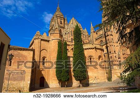 Cathedral, Salamanca, Old Cathedral, Via de la Plata, Silver Route, Castilla-Leon, Spain. View Large Photo Image Stock Photograph - Cathedral, Salamanca, Old Cathedral, Via de la Plata, Silver Route, Castilla-Leon, Spain.. Fotosearch