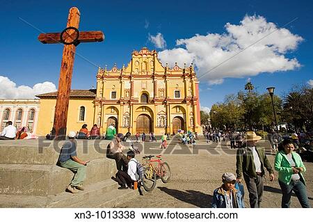 Cathedral. San Crist? bal de las Casas. Chiapas. Mexico. View Large Photo Image Stock Photo - Cathedral. San Crist? bal de las Casas. Chiapas. Mexico.. Fotosearch
