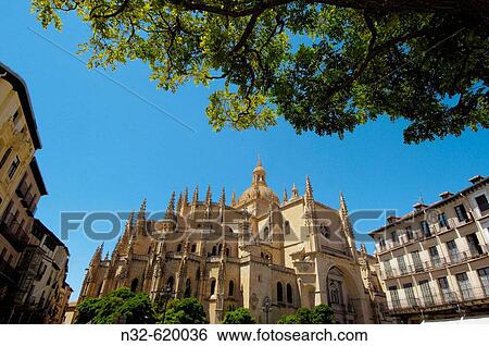 Cathedral. Segovia. Castilla Le? n. Spain View Large Photo Image Stock Photograph - Cathedral. Segovia. Castilla Le? n. Spain. Fotosearch