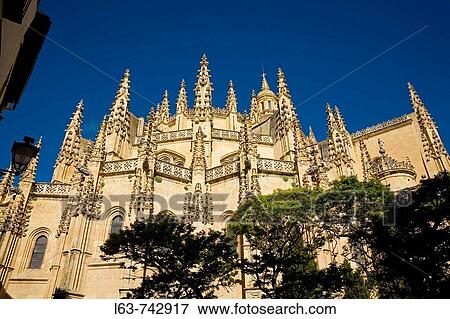 Cathedral, Segovia. Castilla-Leon, Spain View Large Photo Image Stock Photo - Cathedral, Segovia. Castilla-Leon, Spain. Fotosearch