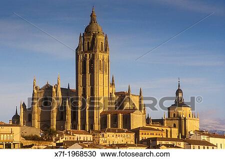 Cathedral, Segovia, Castilla-Leon, Spain. View Large Photo Image Stock Image - Cathedral, Segovia, Castilla-Leon, Spain.. Fotosearch