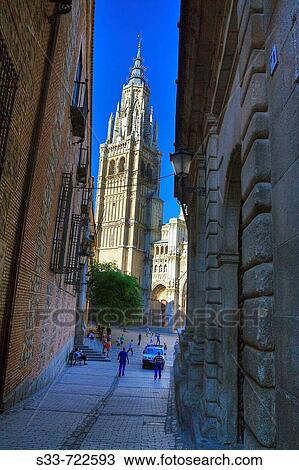 Cathedral. Toledo. Castile-La Mancha. Spain. View Large Photo Image Stock Image - Cathedral. Toledo. Castile-La Mancha. Spain.. Fotosearch