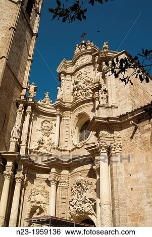 Stock Photograph - Cathedral, Valencia, Spain.. Fotosearch