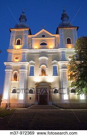 Stock Photo - Catholic Temple church Baia Mare Maramures Romania. Fotosearch