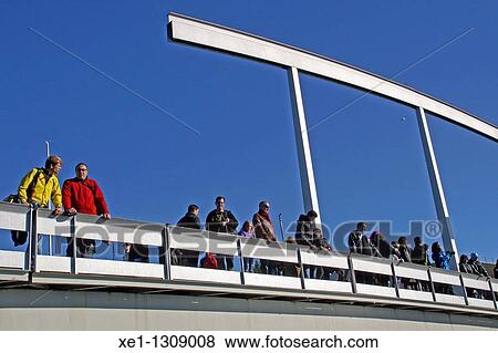 Catwalk, Port Vell, Barcelona, Catalonia, Spain. View Large Photo Image Stock Photo - Catwalk, Port Vell, Barcelona, Catalonia, Spain.. Fotosearch
