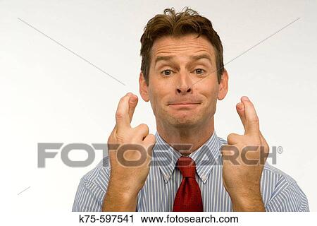 caucasian male, age 30's to 40? s, crossing fingers, wishing View Large Photo Image Stock Image - caucasian male, age 30's to 40? s, crossing fingers, wishing. Fotosearch