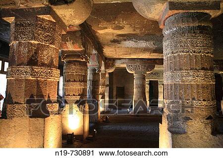 Caves, Buddhist monastery (5 c. AD), UNESCO World Heritage site, Ajanta, India View Large Photo Image Stock Image - Caves, Buddhist monastery (5 c. AD), UNESCO World Heritage site, Ajanta, India. Fotosearch