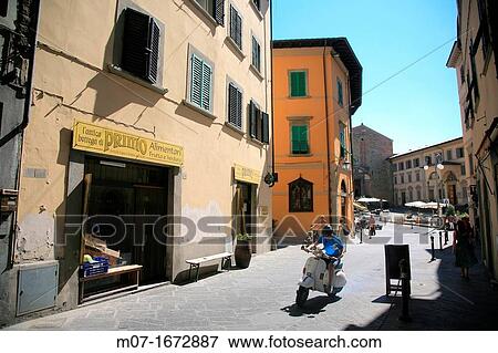 Cavour Street, Arezzo, Tuscany, Italy View Large Photo Image Stock Photo - Cavour Street, Arezzo, Tuscany, Italy. Fotosearch