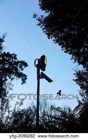cctv camera and bright lamp in countryside View Large Photo Image Stock Image - cctv camera and bright lamp in countryside. Fotosearch