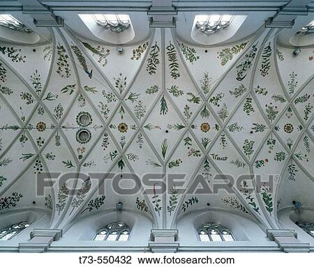 Ceiling fresco? Heavenly Garden?. St. Michael church, Bamberg, Bavaria, Germany View Large Photo Image Stock Image - Ceiling fresco? Heavenly Garden?. St. Michael church, Bamberg, Bavaria, Germany. Fotosearch