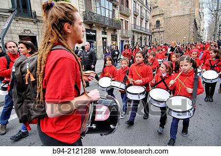 Celebration of saint Eulalia martyr, February 12. 290-303 AD. Canonized 633 AD. Copatron of Barcelona. Ciutat vella district. Barcelona. Catalonia. Spain. View Large Photo Image Stock Photo - Celebration of saint Eulalia martyr, February 12. 290-303 AD. Canonized 633 AD. Copatron of Barcelona. Ciutat vella district. Barcelona. Catalonia. Spain.. Fotosearch