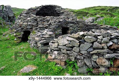 Celtic monastic island of Eileach an Naiomh, the Garvellachs, Inner Hebrides, Scotland Monks stone beehive huts village houses View Large Photo Image Stock Photograph - Celtic monastic island of Eileach an Naiomh, the Garvellachs, Inner Hebrides, Scotland Monks stone beehive huts village houses. Fotosearch