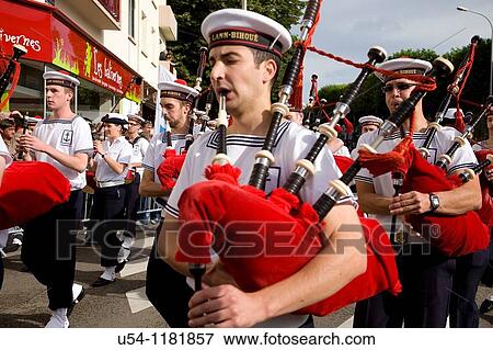Celtic Music and Culture parade in the Interceltic Festival of Lorient. Bagpipers. Brittany. France View Large Photo Image Stock Photo - Celtic Music and Culture parade in the Interceltic Festival of Lorient. Bagpipers. Brittany. France. Fotosearch