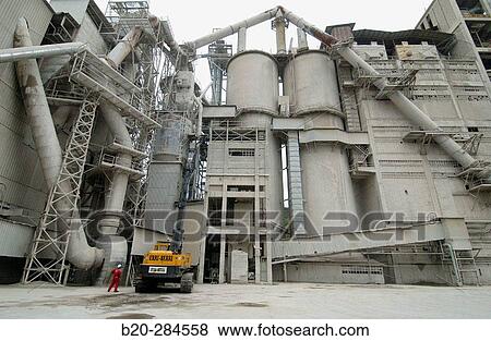 Cement plant View Large Photo Image Stock Photo - Cement plant. Fotosearch