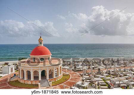 Stock Photography - Cementerio de Santa Maria Magdalena de Pazzis, a cemetery in old San Juan, Puerto Rico. Fotosearch