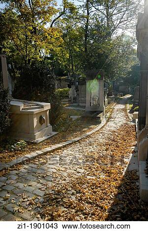 Stock Image - Cemetery Pere Lachaise, Paris. Fotosearch