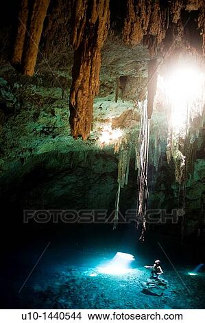 Cenote Bolonchojool, Cenotes CuzamB in Yucatan Peninsula, M? xico View Large Photo Image Picture - Cenote Bolonchojool, Cenotes CuzamB in Yucatan Peninsula, M? xico. Fotosearch