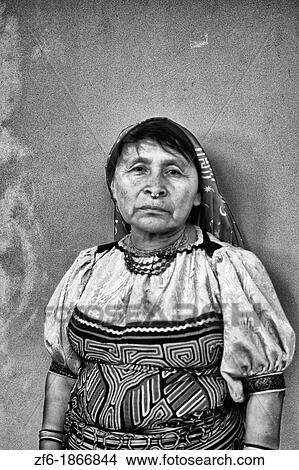 Central America Kuna Native Indian Woman in tribal Dress Panama View Large Photo Image Picture - Central America Kuna Native Indian Woman in tribal Dress Panama. Fotosearch