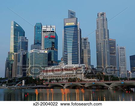 Stock Image - Central Business District, Singapore.. Fotosearch