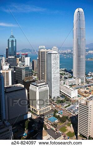 Stock Photo - Central District, Hong Kong, China (November 2008). Fotosearch