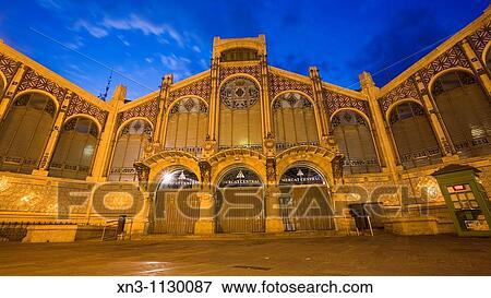 Central market, Valencia. Comunidad Valenciana, Spain. View Large Photo Image Stock Photo - Central market, Valencia. Comunidad Valenciana, Spain.. Fotosearch